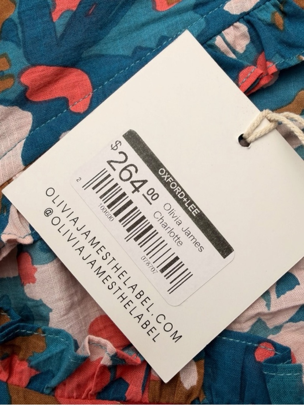 NWT Olivia James The Label Women’s Floral Print Charlotte Jumpsuit Size Medium - Picture 7 of 10